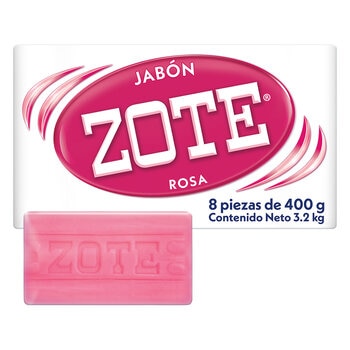 Zote Jabón de Lavandería 8 pzas de 400 g