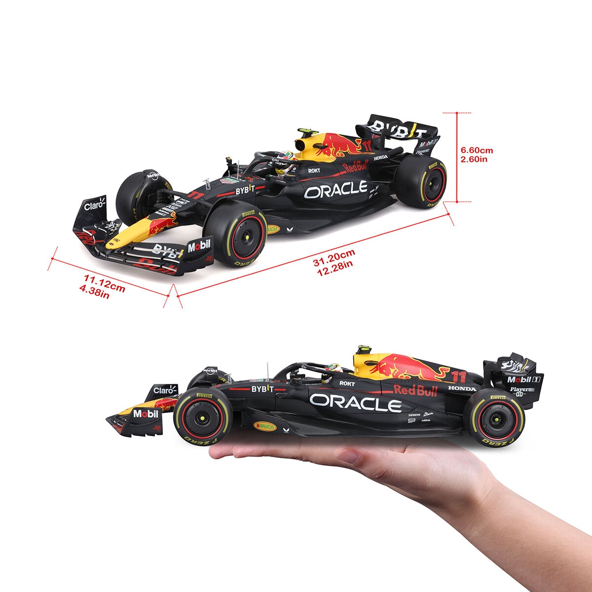 Bburago Auto F1 de Colección Escala 1:18, Redbull #11 Bburago Auto F1 de Colección Escala 1:18, Redbull #11