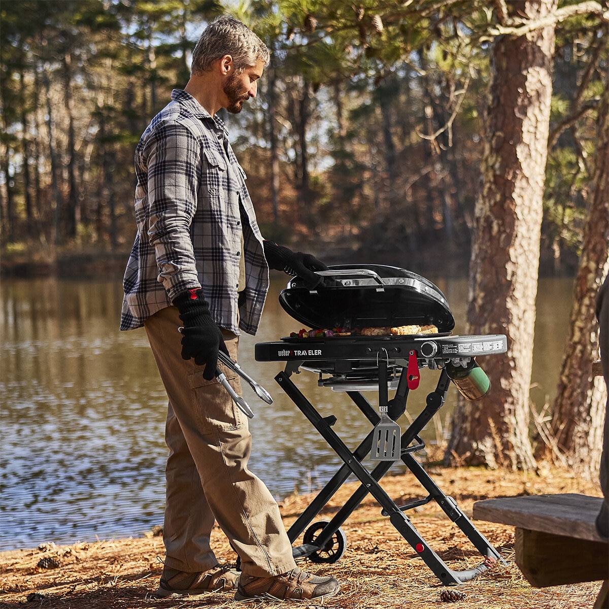 Weber, Traveler Compact Asador de Gas + Accesorios + Grill Academy Weber, Traveler Compact Asador de Gas + Accesorios + Grill Academy