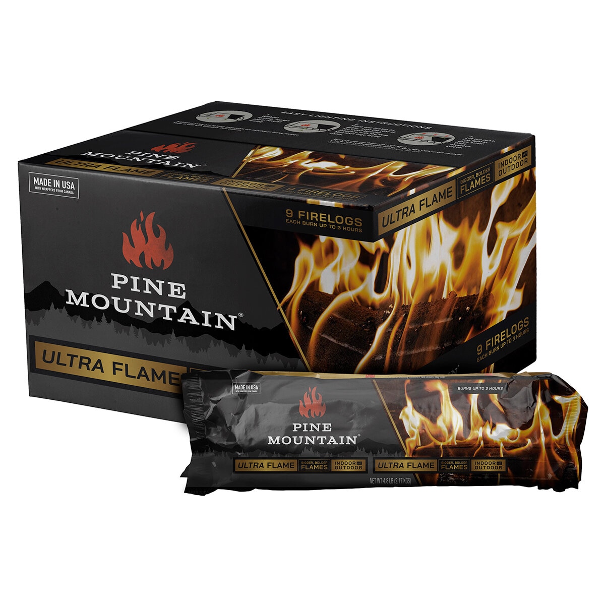 Pine Mountain Leños de Fuego 9 pzas de 2.17 kg