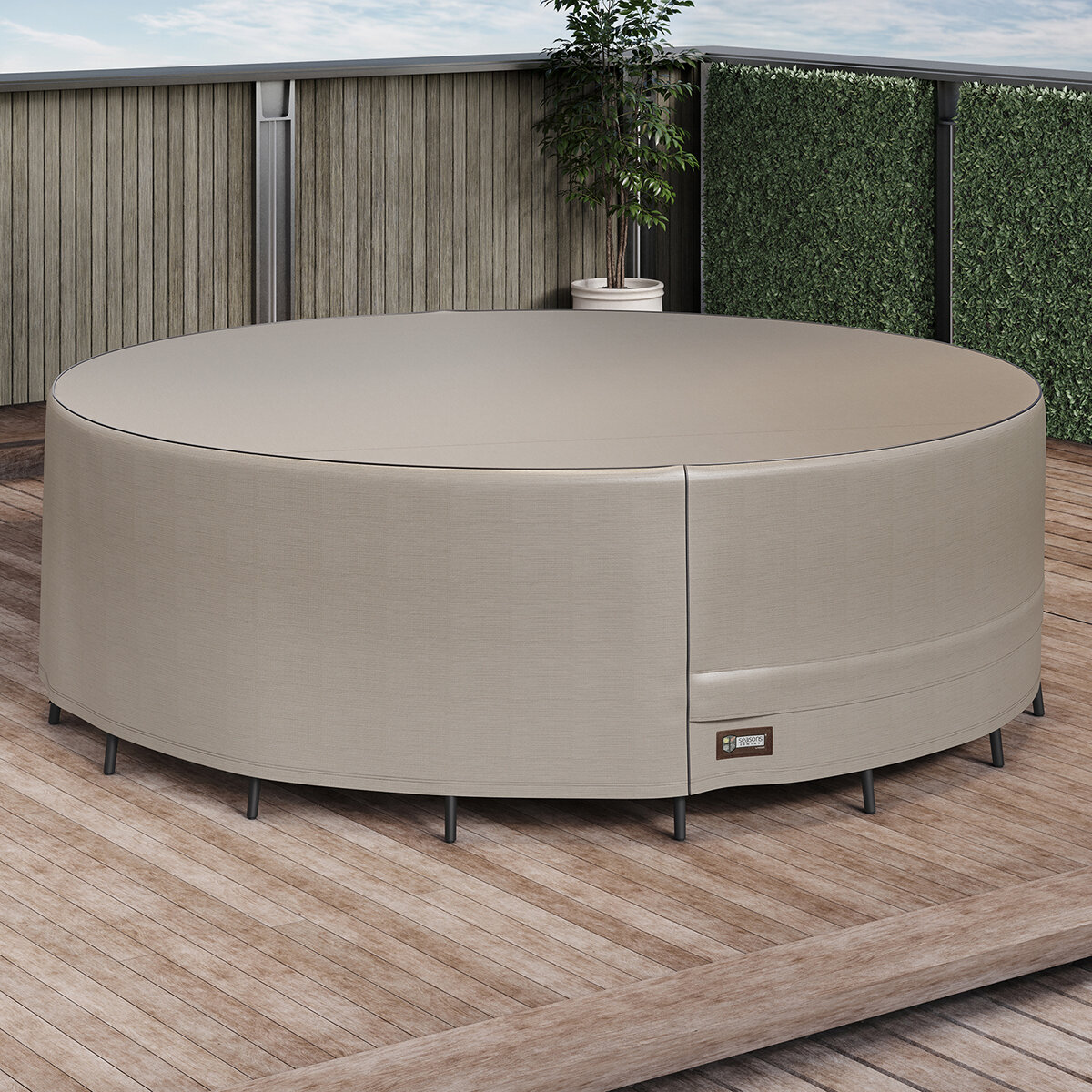 Seasons Sentry, Funda Grande para Set de Jardín con Mesa Redonda