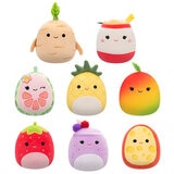 Squishmallows Set de 8 Muñecos de Peluche de 12.7cm- Colección Comida