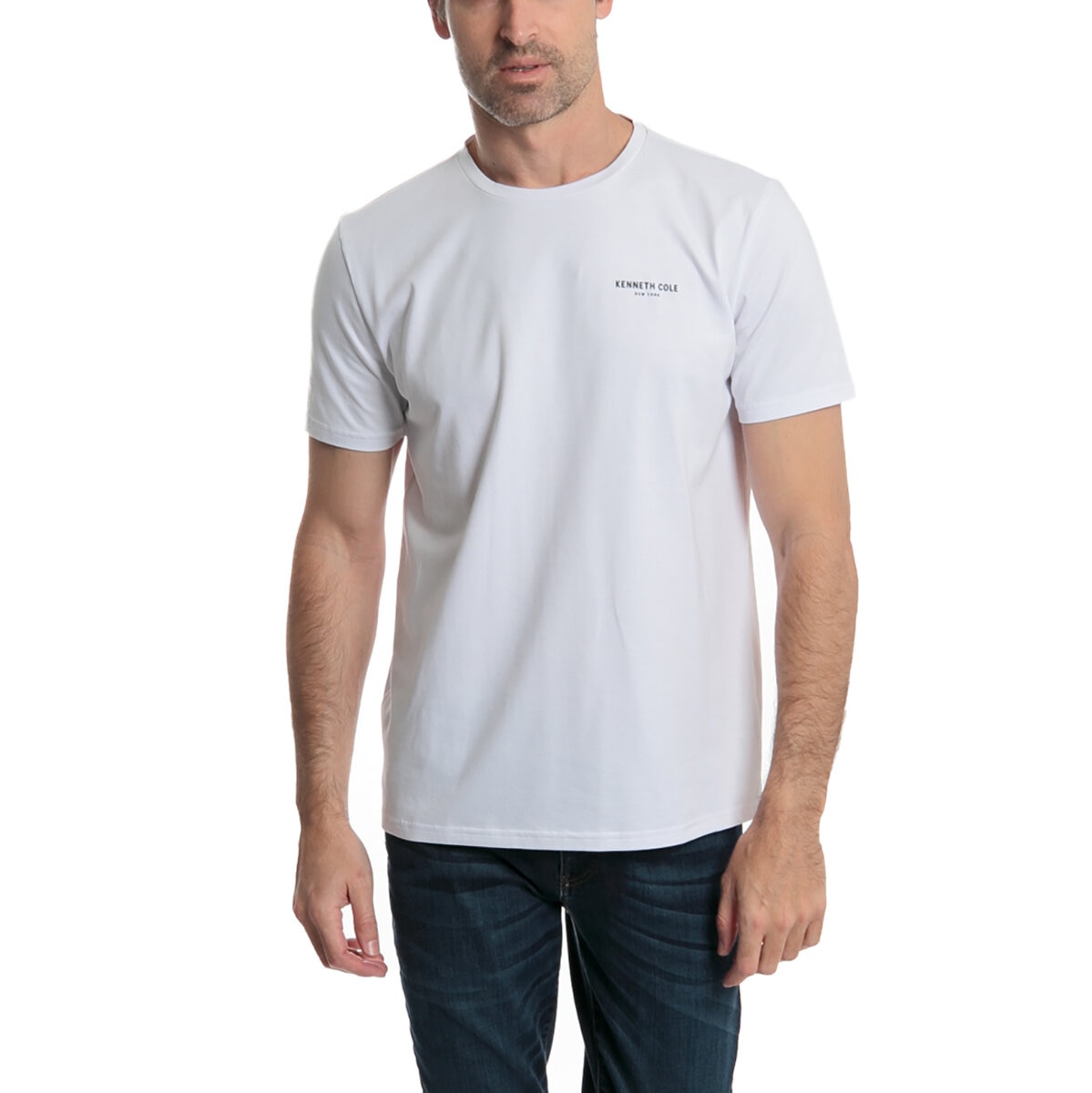 Kenneth Cole Playera para Caballero Blanco Mediana