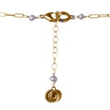 Ablime, Collar de Eslabones en Baño de Oro, con Perlas de Río