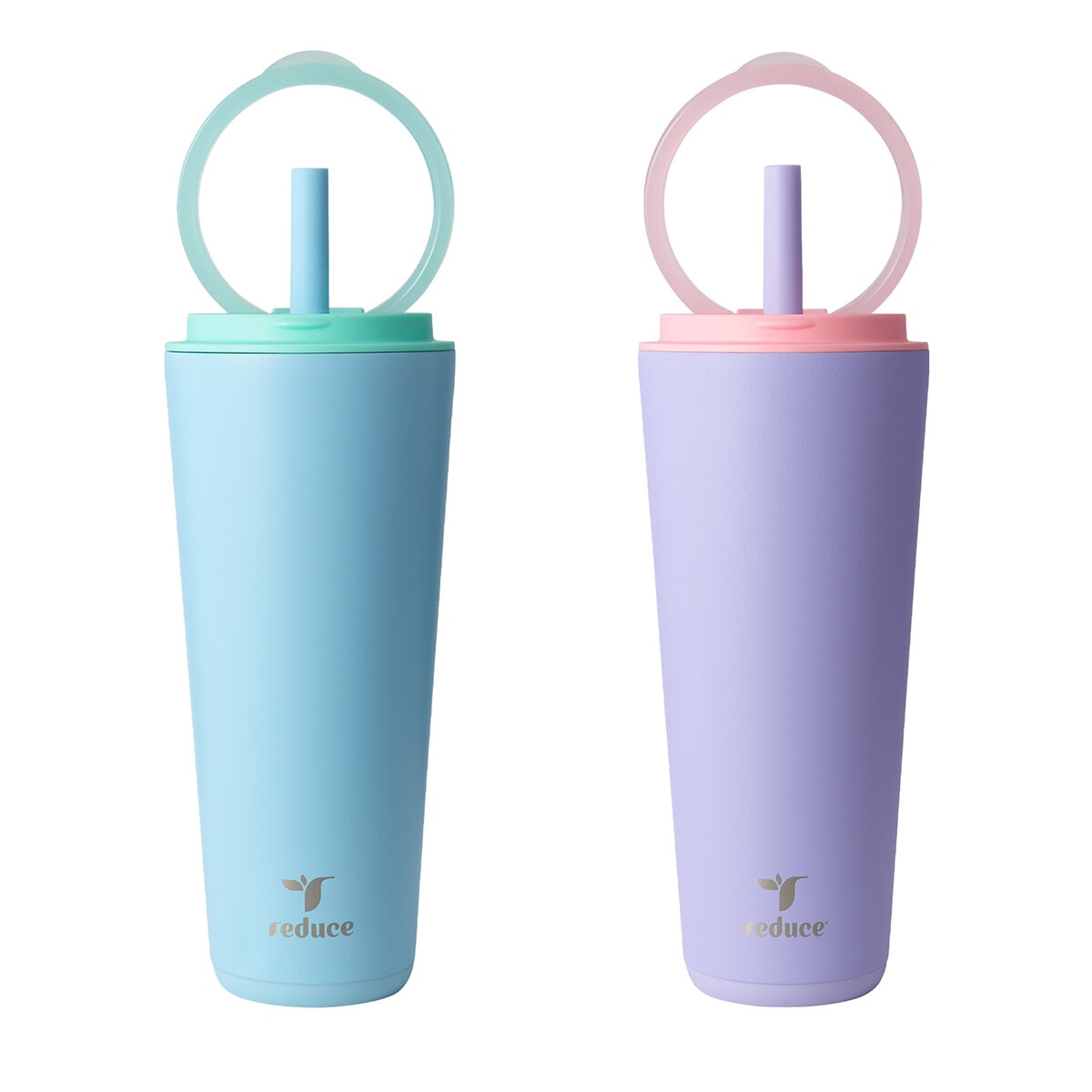 Reduce-Halo 2 Vasos Aislados al Vacío 946 mL, Morado/Azul