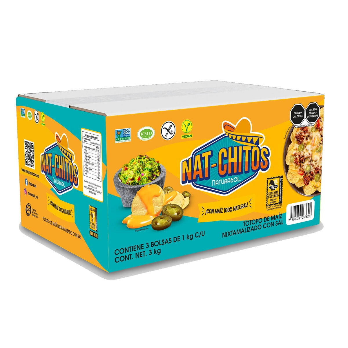 Nat-chitos Totopos de Maíz con Sal 3/1 kg
