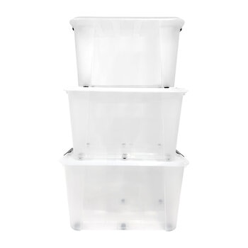 AG Box, Set de 3 Cajas Organizadoras, 52L, 70L y 90L.