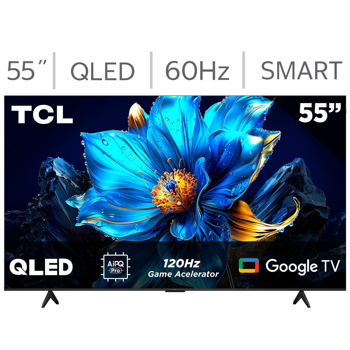 TCL Pantalla 55" QLED 4K Google TV TCL Pantalla 55" QLED 4K Google TV