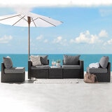 Transformer Table, Sala Modular de Patio, Capacidad hasta 5 Personas, Color Gris