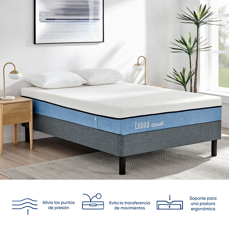 Luuna Cloud, Colchón Queen, Memory Foam