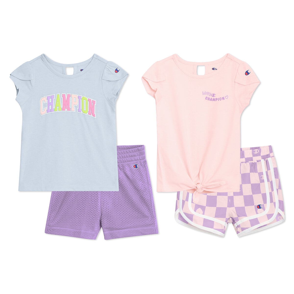 Champion Conjunto de 4 piezas para Niños y Niñas Morado 2 Años Champion Conjunto de 4 piezas para Niños y Niñas Morado 2 Años