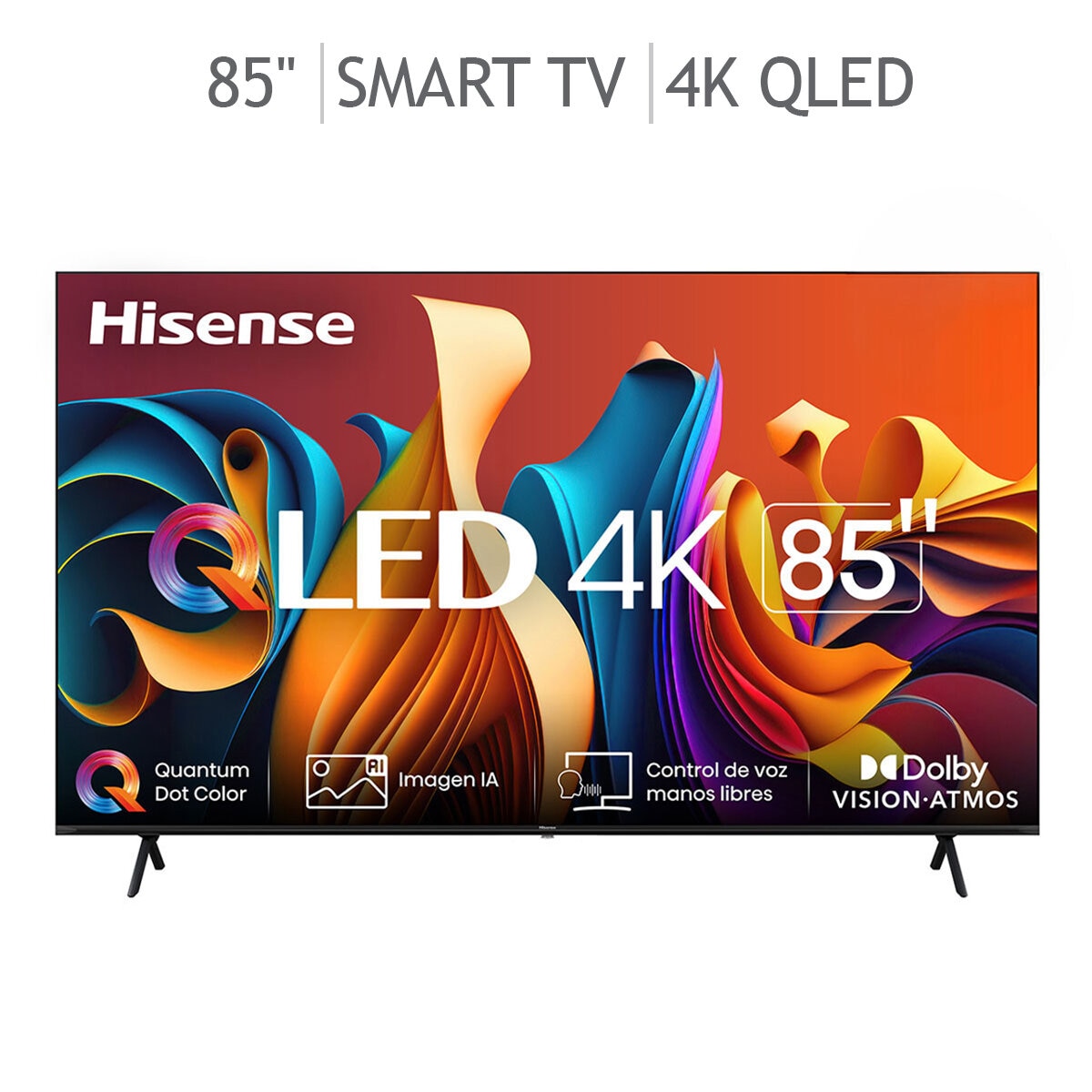 Hisense Pantalla 85" QLED 4K Google TV