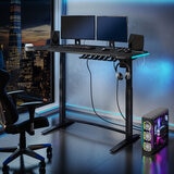 Tresanti, Escritorio con Luces LED de Altura Ajustable para Juegos