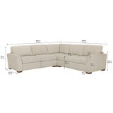 Thomasville, Sofá Seccional de Tela de 3 Piezas con 2 Reposapiés Abatibles Eléctricos Thomasville, Sofá Seccional de Tela de 3 Piezas con 2 Reposapiés Abatibles Eléctricos