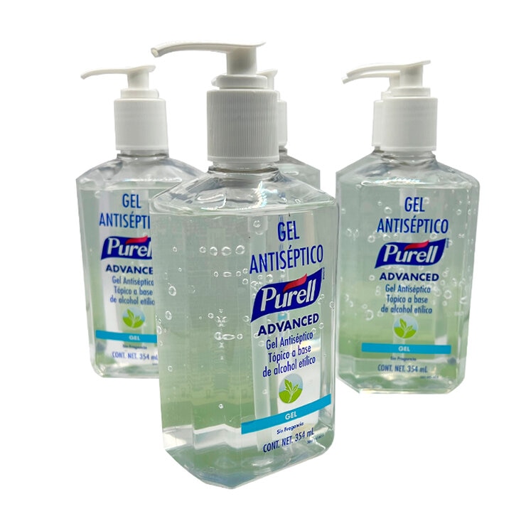 Purell Advanced Gel Alcohólico Antiséptico para Manos 6 pzas de 354 ml