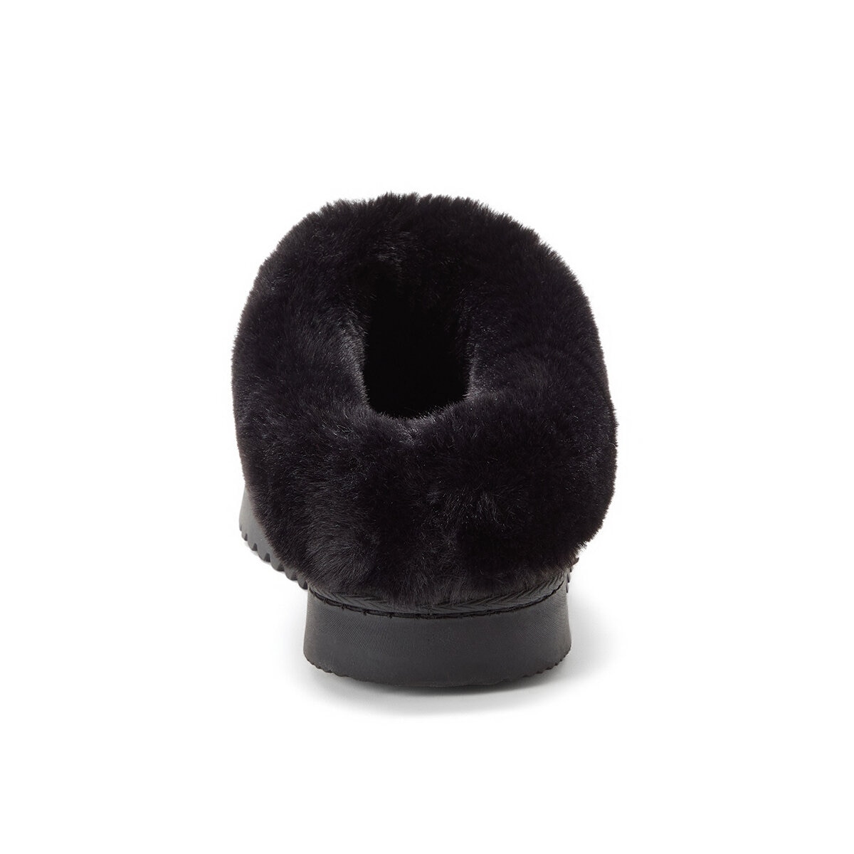 Dearfoams Pantufla para Dama Negro Chica (23 cm / 23.5 cm)