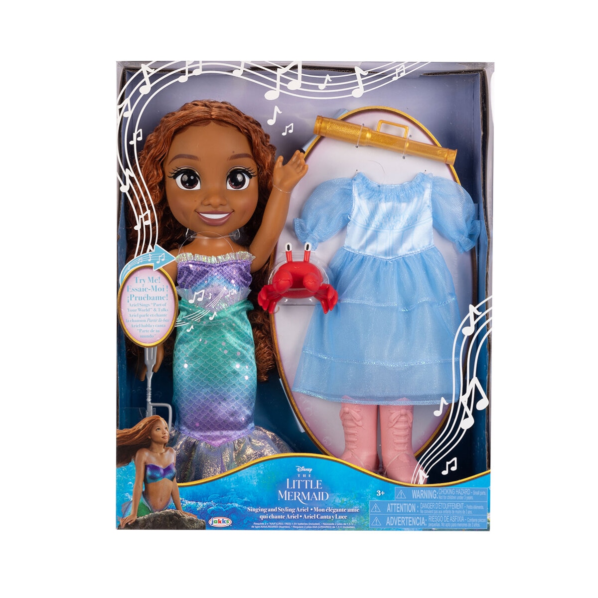 Disney Muñeca Canta y Viste, Ariel