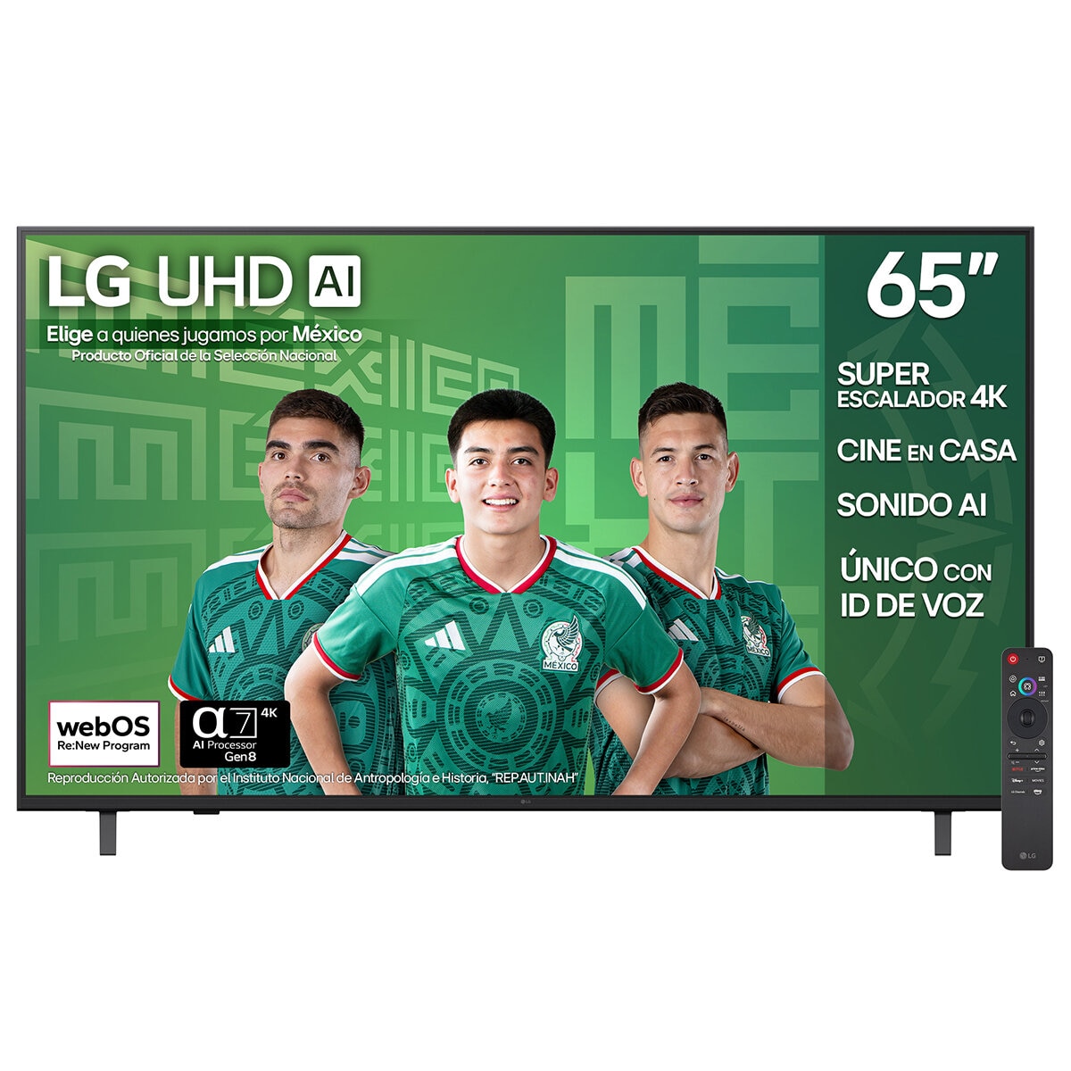 LG Pantalla 65" UHD 4K Smart TV + Barra de sonido