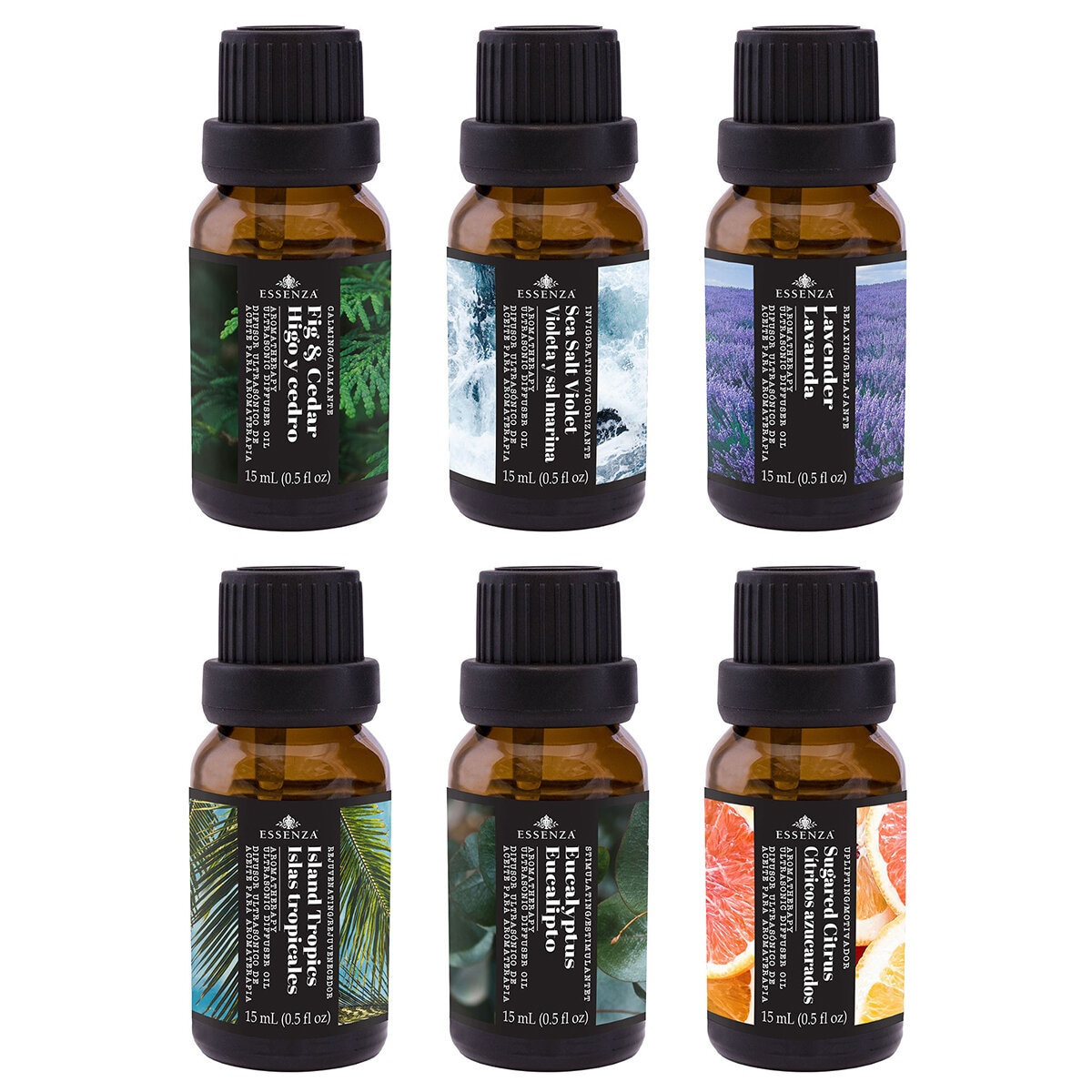 Essenza Difusor Eléctrico con 6 aceites esenciales, color blanco