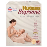 Huggies Supreme Platino Pañales Etapa 2 Unisex 120 pzas