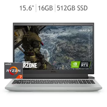Dell Laptop para Gamer 15.6"  AMD Ryzen™ 7 5800H 16GB 512GB SSD con NVIDIA® GeForce RTX™ 3060 
