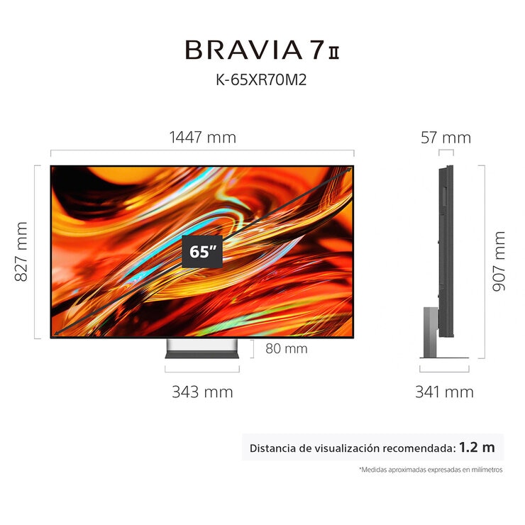 Sony Pantalla 65" BRAVIA 7 RGB 4K Google TV Sony Pantalla 65" BRAVIA 7 RGB 4K Google TV