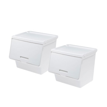 Litem, 2 Cajas Grandes de Almacenamiento Apilables