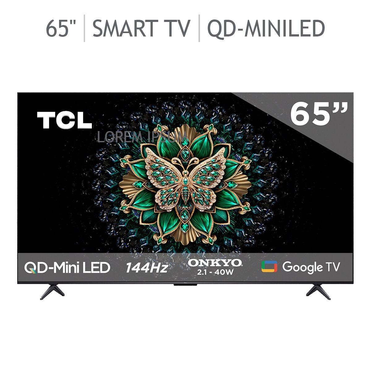 TCL Pantalla 65" 4K QD-Miniled Google TV