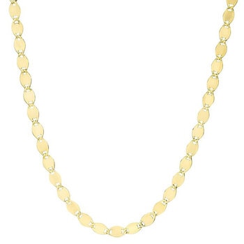 Collar de Eslabones Pulidos, de 14K Oro Amarillo