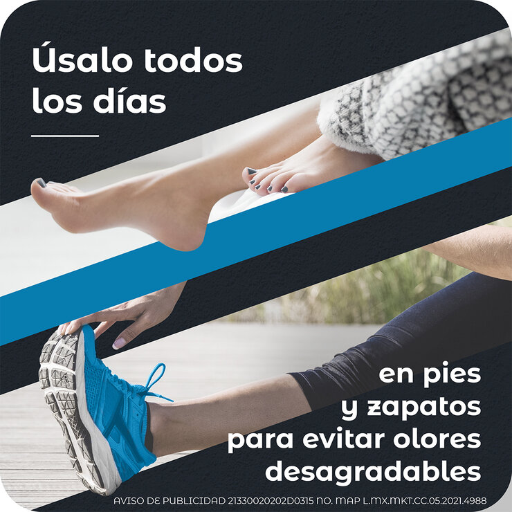 Mexsana Talco Spray Desodorante para Pies3 Frascos de 150mL c/u