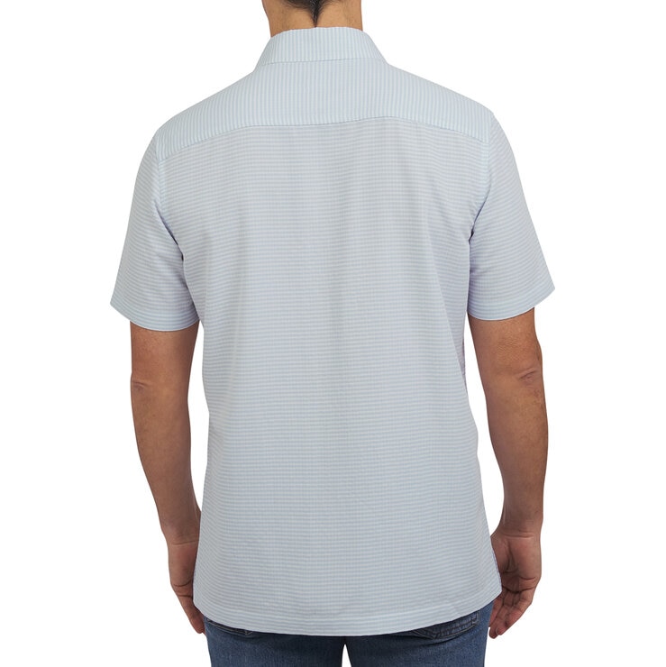 Lands End Camisa para Caballero Azul Grande