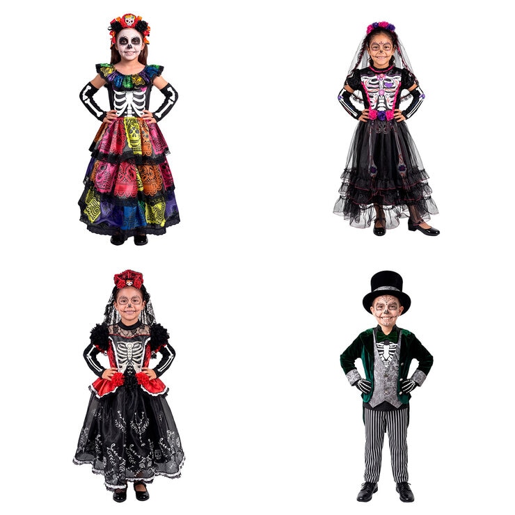 Disfraz de Catrina para Niñas, Varios Modelos Disfraz de Catrina para Niñas, Varios Modelos