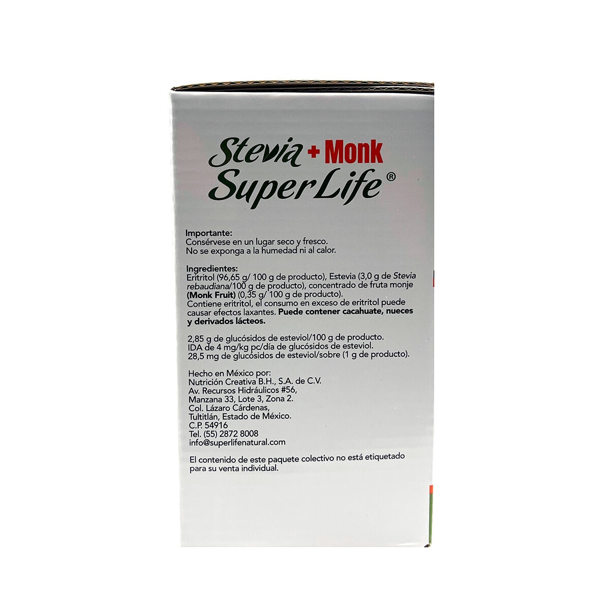 Super Life Stevia Mas Monk 500/1 g