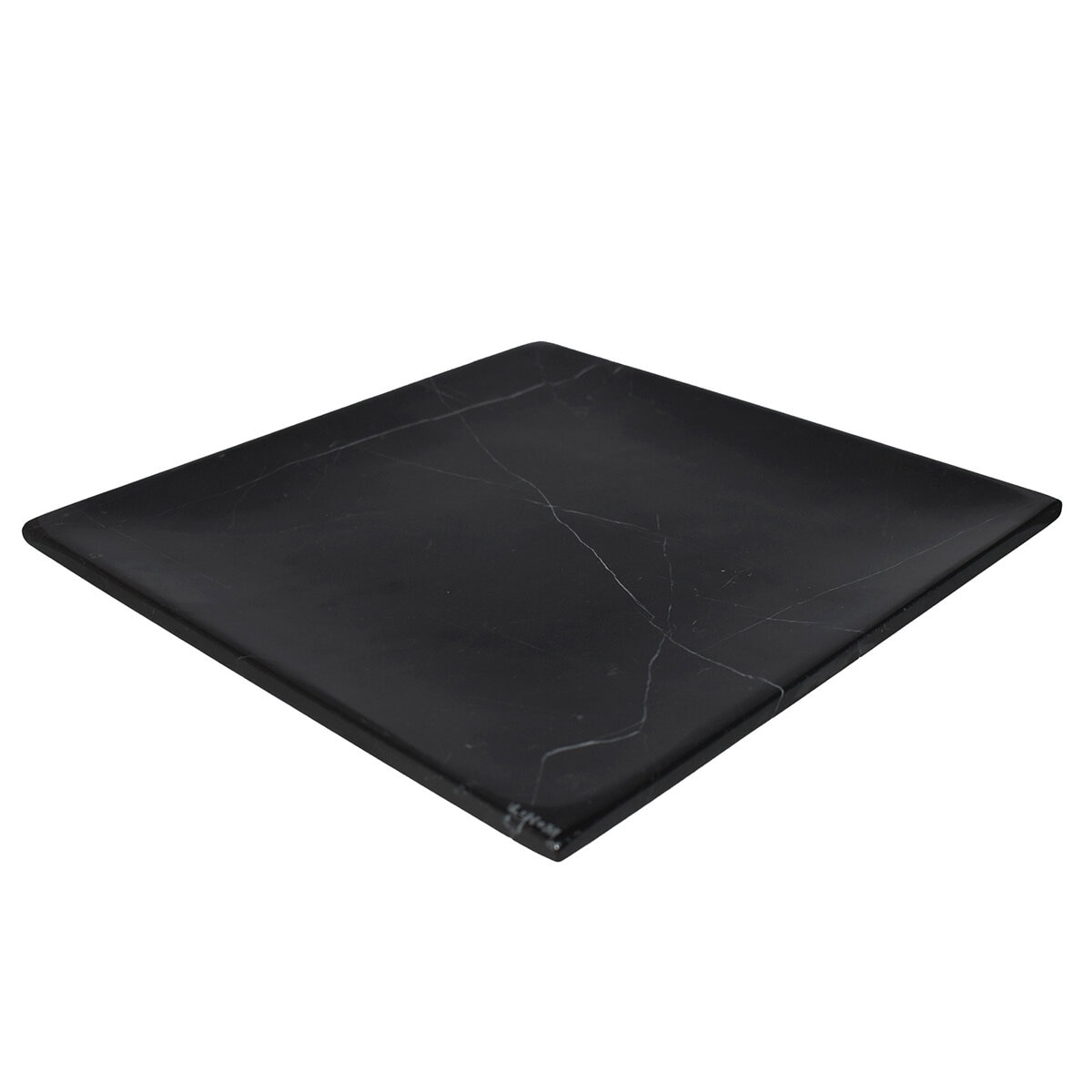 Luhom Juego de 6 Platos de Mármol Negro