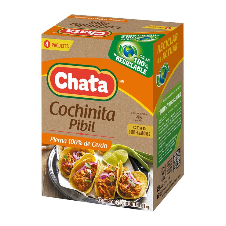 Chata Cochinita Pibil 4 sobres de 250 g