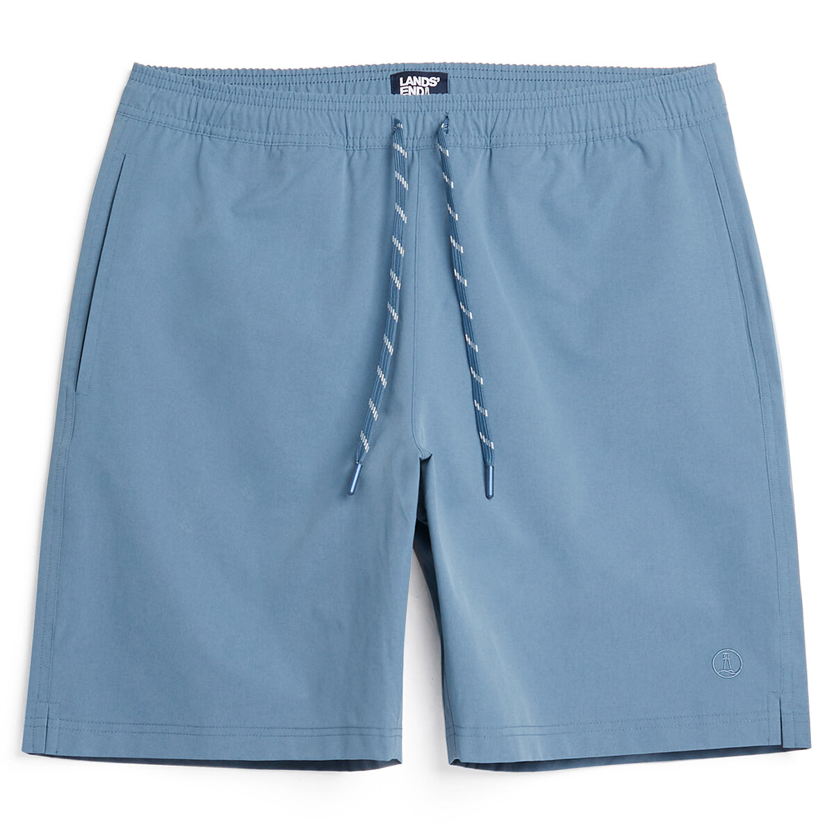 Land's End Traje de baño para Caballero Azul Grande