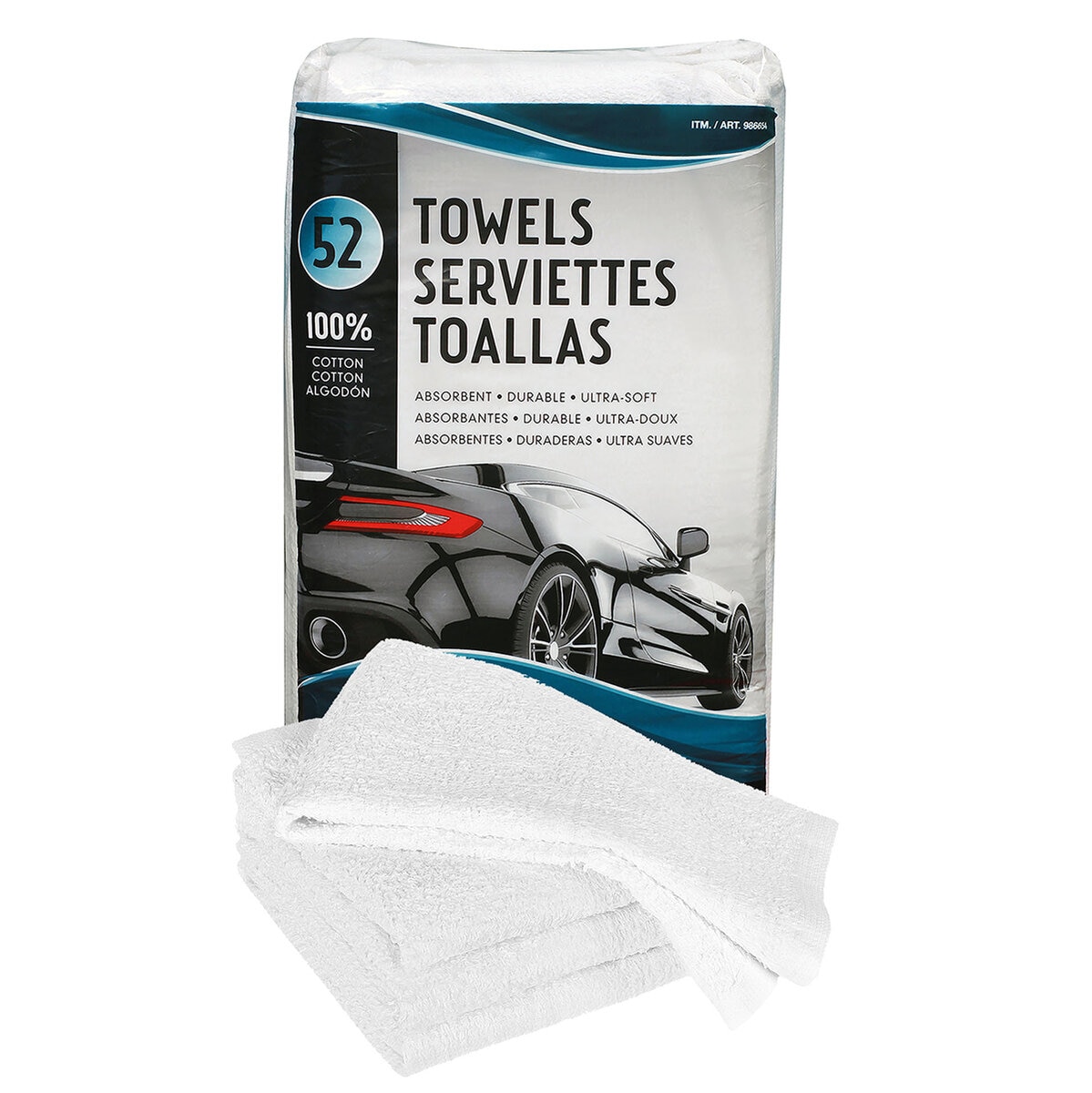 Unitex Toallas 100% de Algodón 52 Pack