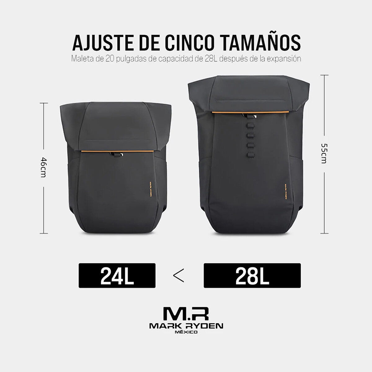 Mark Ryden, Mochila Ejecutiva Expandible para Laptop de 17”– Aesthetic, Impermeable y con Apertura 180° Mark Ryden, Mochila Ejecutiva Expandible para Laptop de 17”– Aesthetic, Impermeable y con Apertura 180°