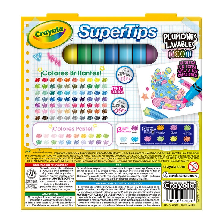 Crayola Plumones Super Tips 100 pzas. Crayola Plumones Super Tips 100 pzas.
