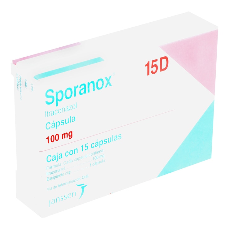 Sporanox 100mg 15 Cápsulas