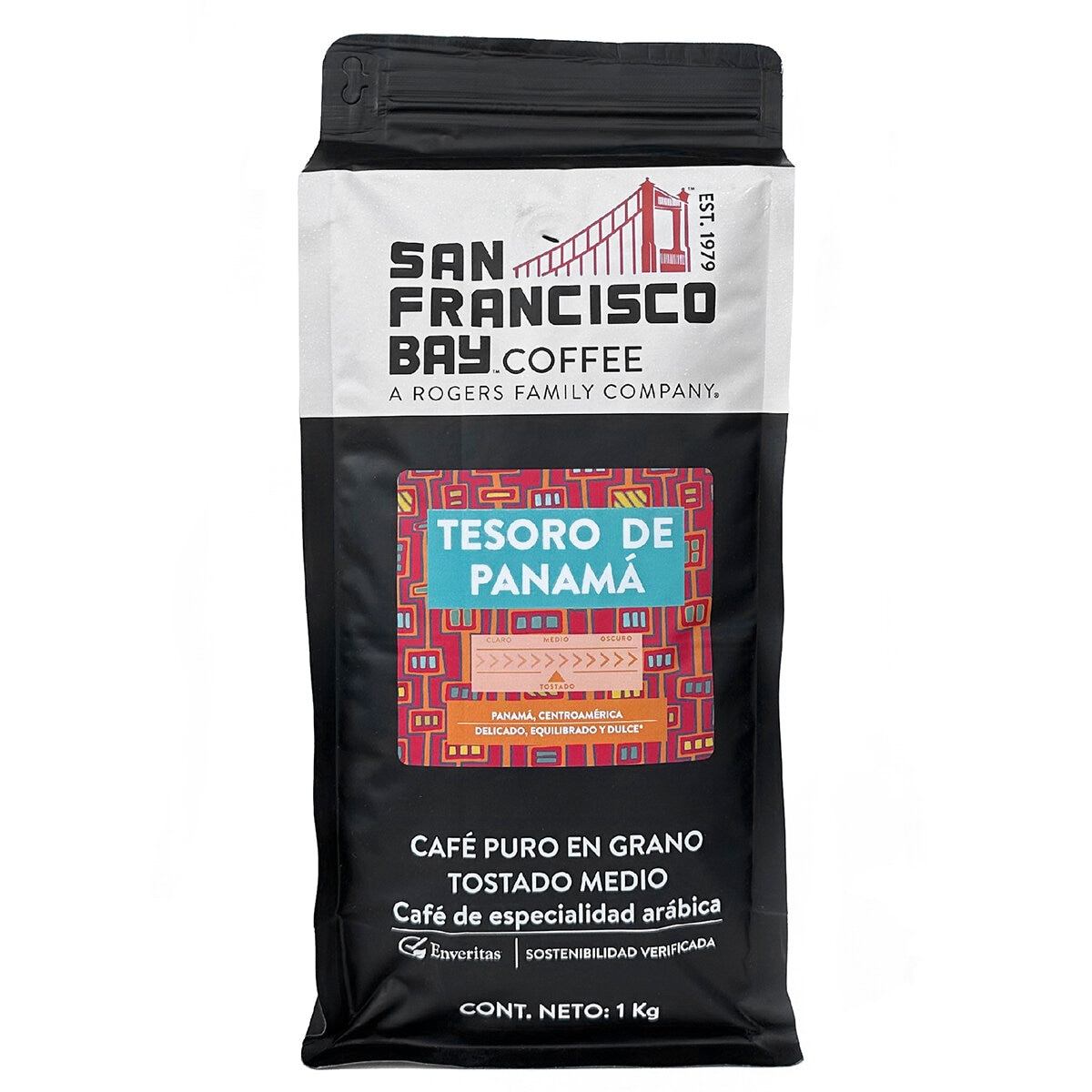 San Francisco Bay Coffee Café Gourmet Tesoro de Panamá  1 kg (Grano Entero)