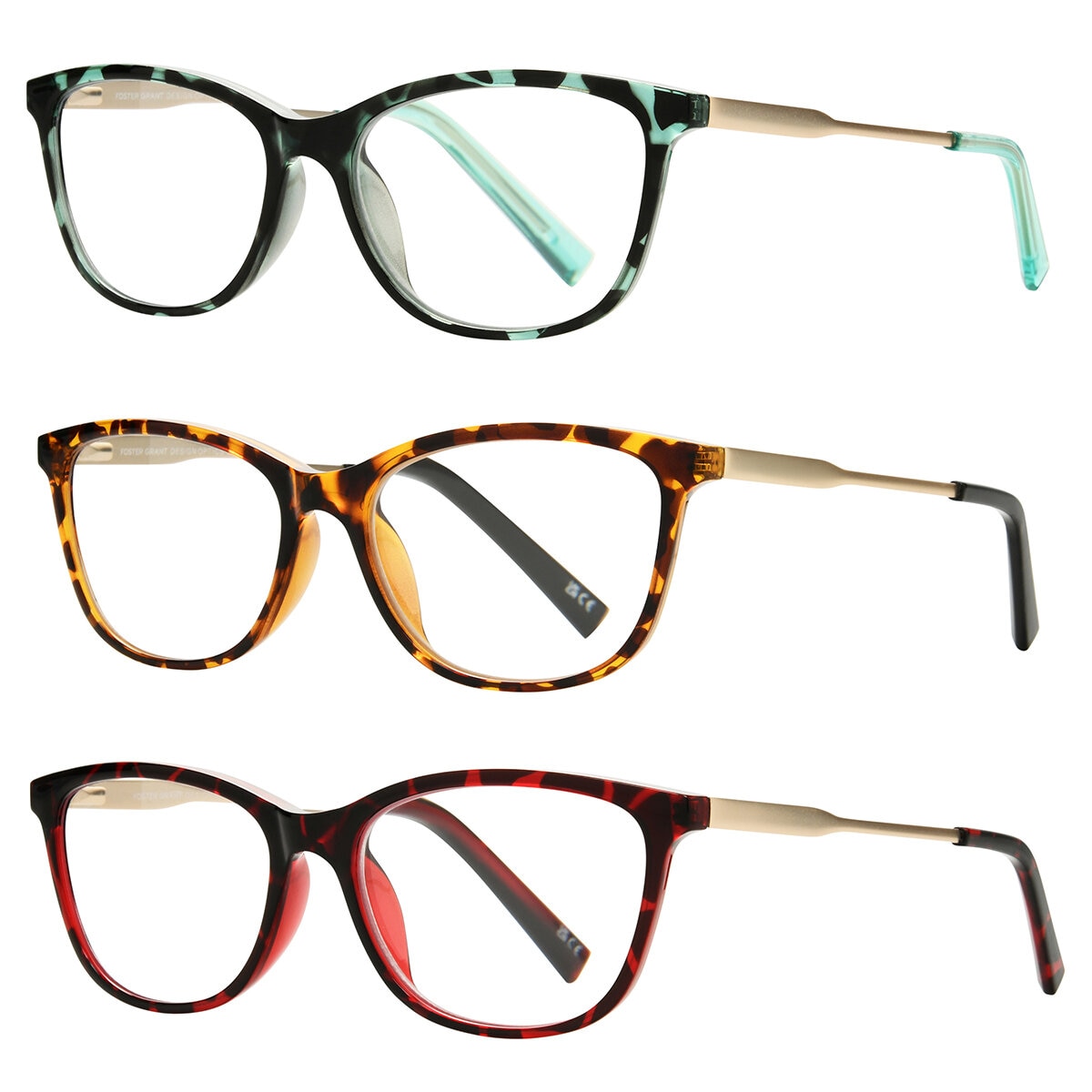 Foster Grant, Lentes de lectura, Dioptría +3.00 para Dama Foster Grant, Lentes de lectura, Dioptría +3.00 para Dama