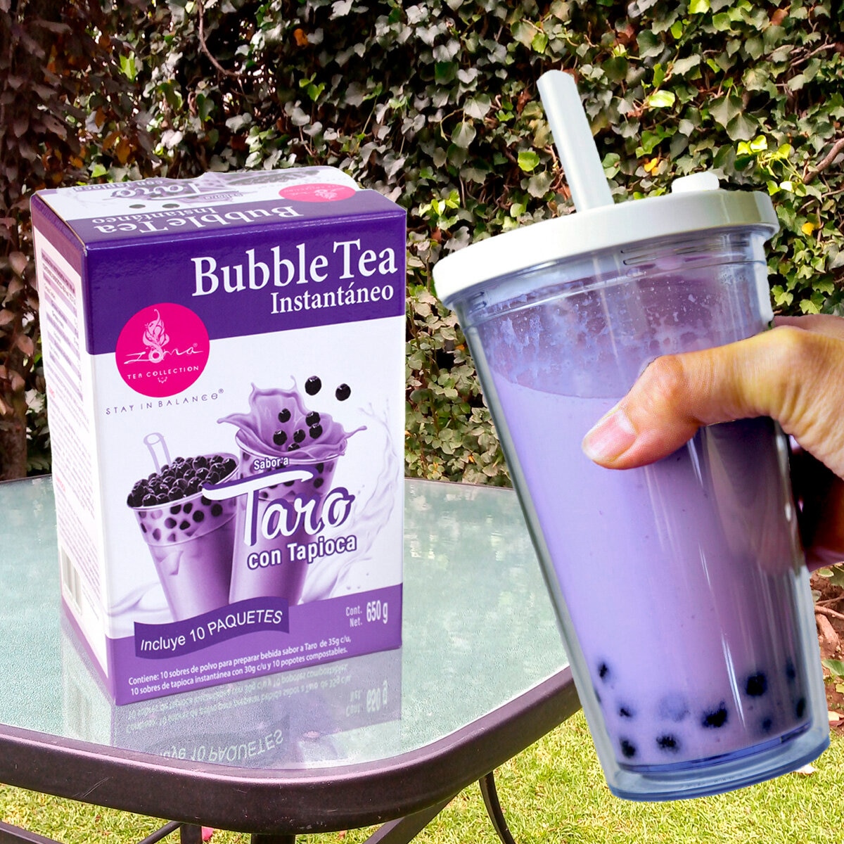 Zoma Tea Collection Bubble Tea Instantáneo Sabor Taro 650 g