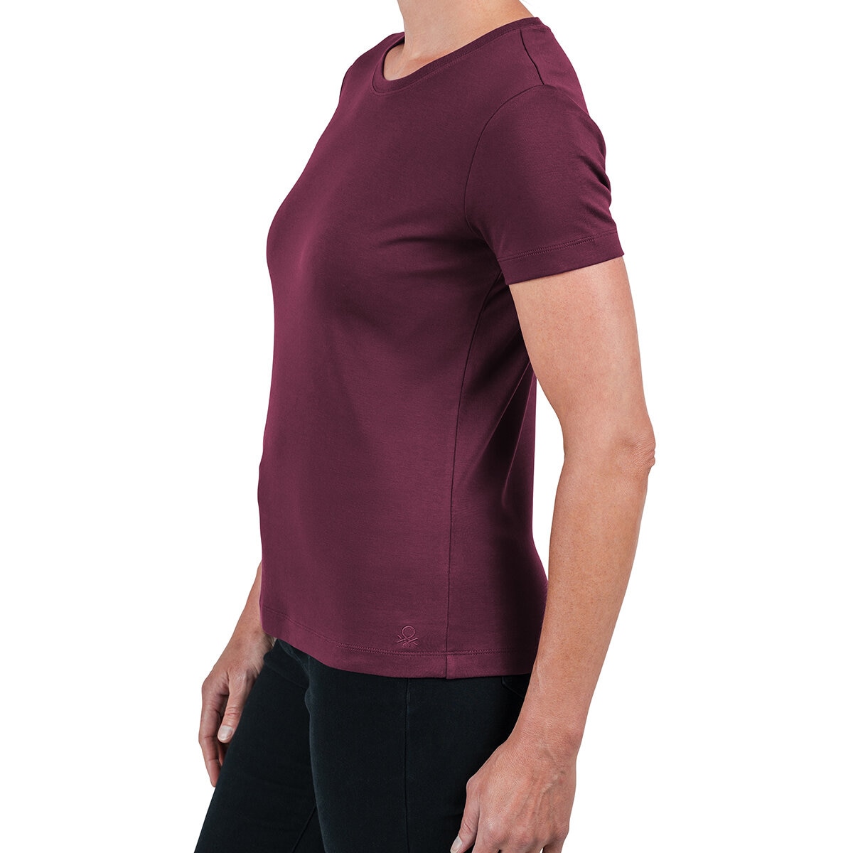 United Colors of Benetton Playera para Dama Morado Mediana United Colors of Benetton Playera para Dama Morado Mediana