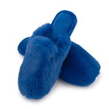 Jezebel Pantuflas para Dama Azul Grande - 26 cm a 27 cm