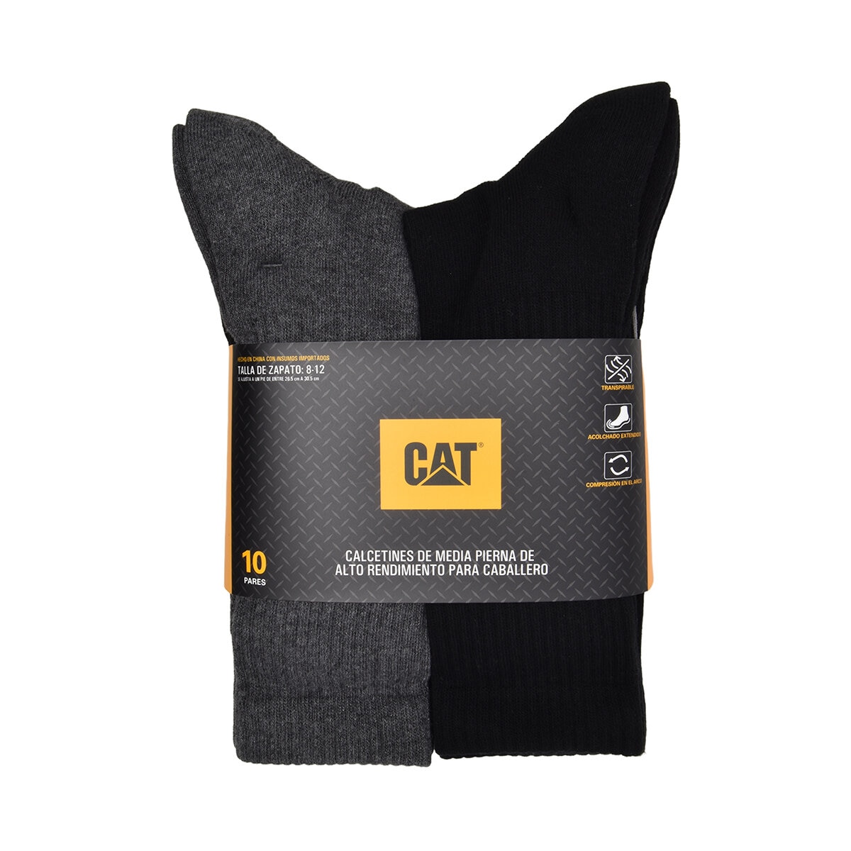 Caterpillar Calcetines para Caballero 10 piezas