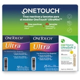 One Touch Ultra 75 Tiras Reactivas y 25 Lancetas One Touch Ultra 75 Tiras Reactivas y 25 Lancetas