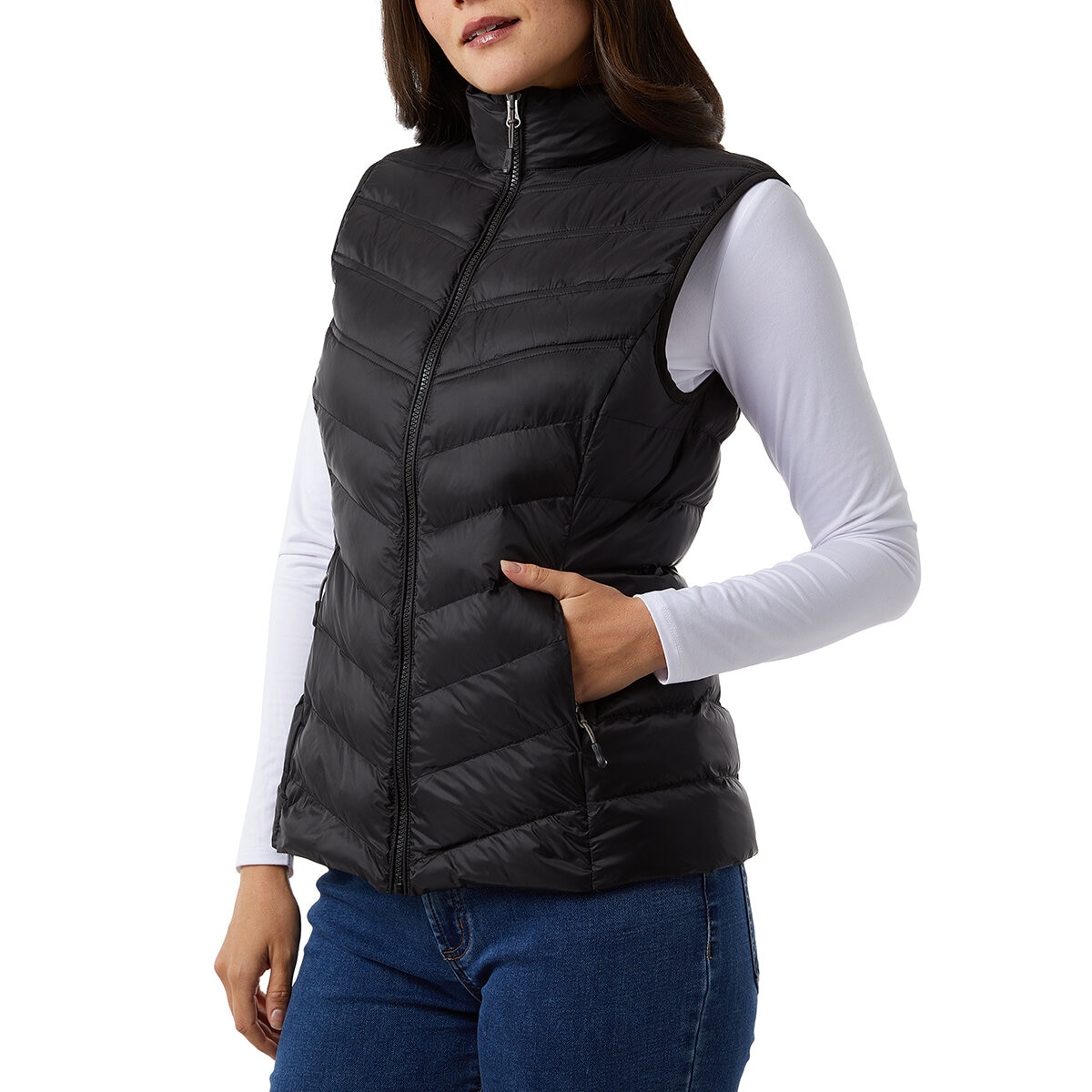 32 Degrees Heat Chaleco para Dama Negro Extra Grande