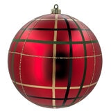 Surtido de Ornamentos Navideños de 3 Piezas de 250 mm, Rojo/Verde/Oro