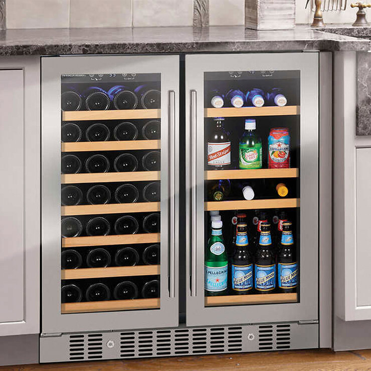 Wine Enthusiast Cava de Vinos y Enfriador de Bebidas